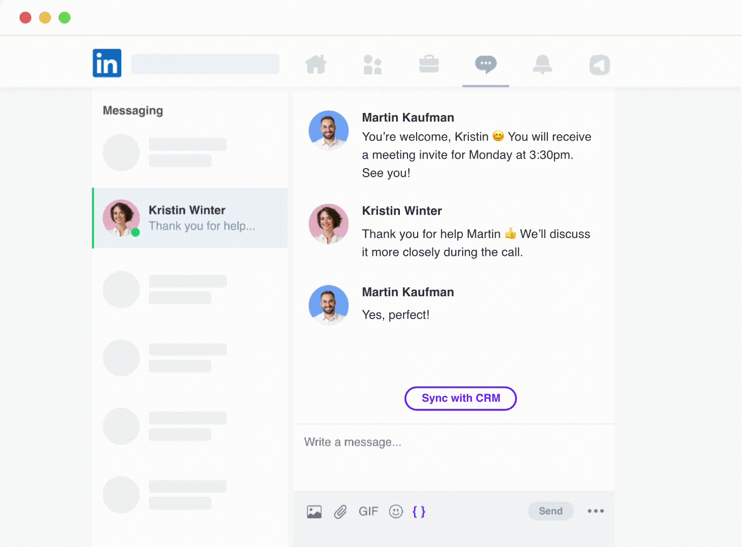 Comment intégrer en un clic Linkedin avec Hubspot (ou autres CRM)